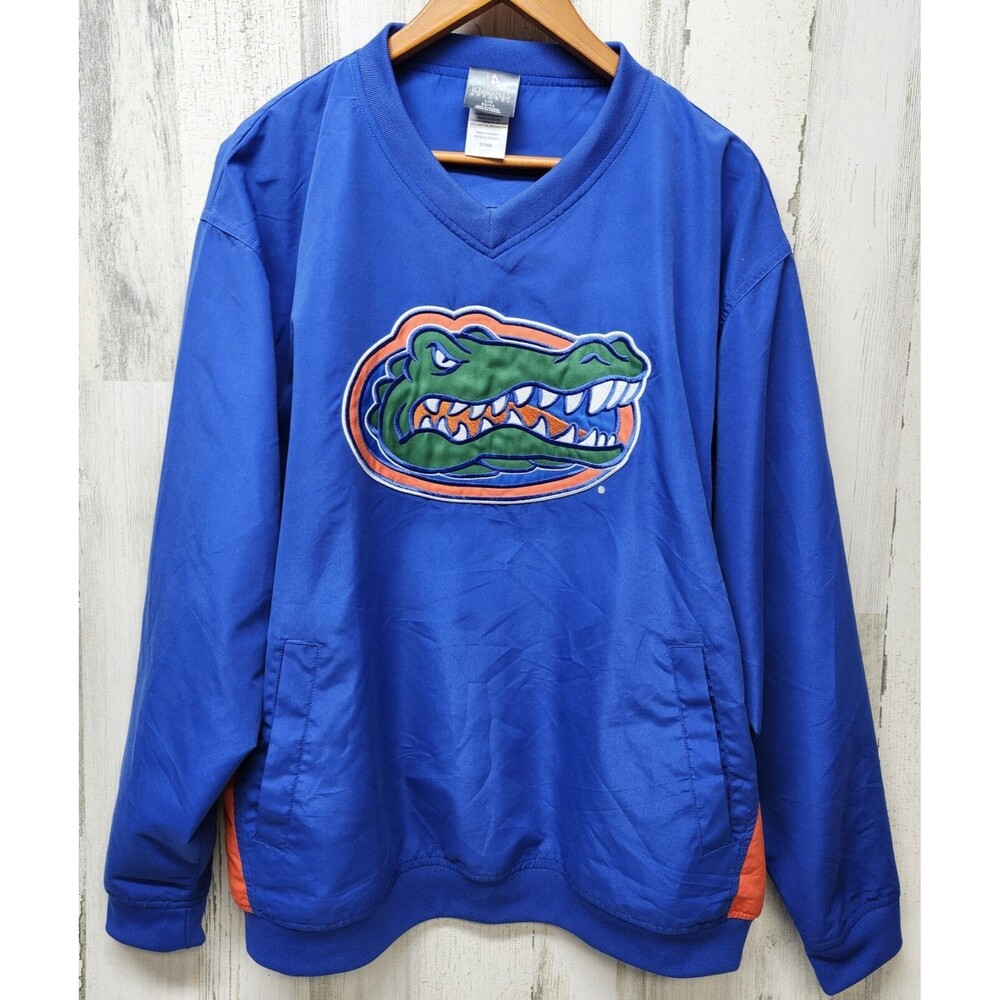 Vintage Knights Apparel Florida Gators Pullover Men L Blue Embroidered Big Logo